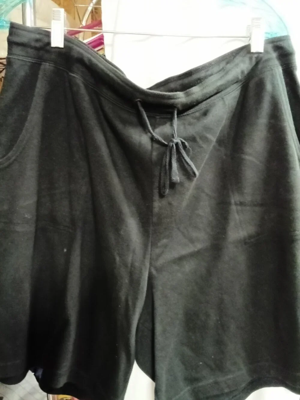 White Stag Black Drawstring Shorts with Pockets